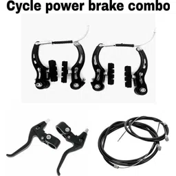 Ranger Bicycle power brake set panja + lever + wire combo set Bicycle Brake Disk-image-0
