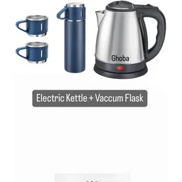 ghoba Combo of Electric Kettle & Blue Vaccum Flask Set (Insulated,500ML)TM-5 Electric Kettle-picture-25