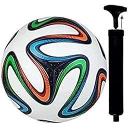 GI Sports Brazuka Football Size-5 (1 Football) with || Pump Free || Material: Rubber, Multicolour, Pack of 1-picture-11