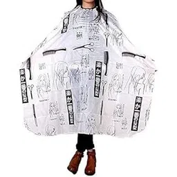 GI STORE Waterproof Professional Makeup Apron for Women Hair Stylist Hair Cutting Short Barber Saloon Sheet Cape 1PCS-picture-44