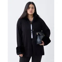 Gia by Westside Black Solid Cardigan-picture-33