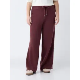 Gia by Westside Brown Ribbed High-Rise Pants-picture-16