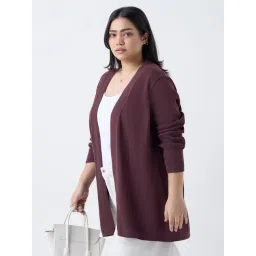 Gia by Westside Brown Solid Shrug-picture-13