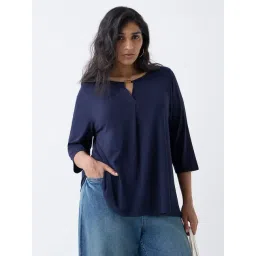 Gia by Westside Navy Metallic-Detailed Top-picture-12