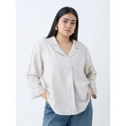 Gia by Westside Off-White Solid Shirt-picture-32