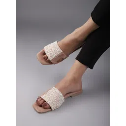 Gibelle Embellished Open Toe Flats-picture-31