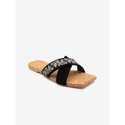 Gibelle Women Black One Toe Flats-picture-12