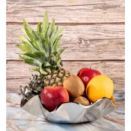 GIBOX Acron Serving Bowl Metal Fancy Decorative Trendy Fruit Large Home Decor Gifting Premium-picture-28