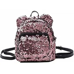 Giftech mini small BackPack Daypack for Womens Girls Sequins Mini Small Travelling Outdoor Picnic School College Office Casual Daily use backpack rucksack back bag for womens girls kids |Pink-picture-41