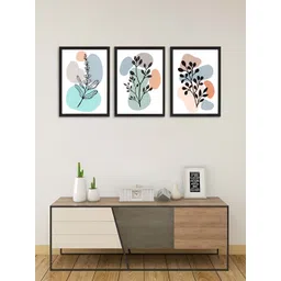 Giftii 3- Pcs White & Black Wooden Wall Frame Decor-picture-38