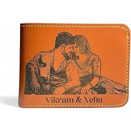 giftora Personalized Photo Engraved Wallet with Name | Custom Leather Wallet for Men with Photo and Name Engraving-picture-22