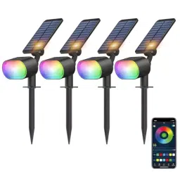 GIGAWATTS 20 W 1500 mAh Wireless Solar Light with Spike BIS Approved, GW-223RGBW-picture-18