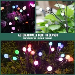 GIGAWATTS Firefly 8 LED Solar Garden Light Multicolor, ‎GW-SL0SS (Pack of 2 Pcs) image 4