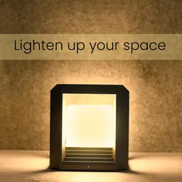 GIGAWATTS G018 ‎‎Classic Gate Light Waterproof Cube Pillar Lamp Outdoor Decor Garden Lighting Pole Mount Exterior Fixture for Home Entrance Patio Compound Boundary (Without Bulb, Pack of 1) image 5