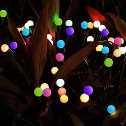 GIGAWATTS GW-303WW Solar Garden Lights Outdoor Waterproof, 8 LED Firefly Decorative Lamp, BIS Approved Automatic Solar Light for Garden, Lawn, Pathway & Home Decoration (Pack of 1, Multicolor)-picture-12