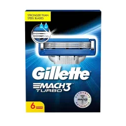 gillette Mach Turbo 3 Shaving Blades Cartridges image 1