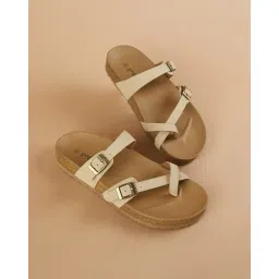 ginger by lifestyle Flat Sandals with PU upper image 3