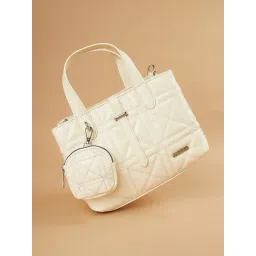 Ginger by Lifestyle Beige Quilted Handbag-picture-10