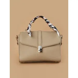 Ginger by Lifestyle Beige Sling Handbag-picture-10