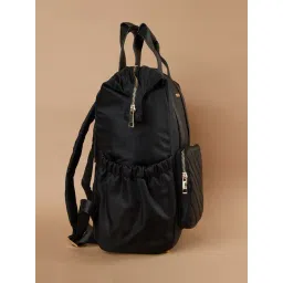 Ginger by Lifestyle Black Quilted Backpack image 4