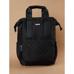Ginger by Lifestyle Black Quilted Backpack image 1