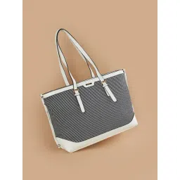 Ginger by Lifestyle Black Striped Shoulder Handbag-picture-21