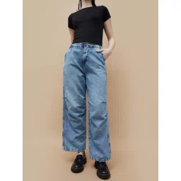 Ginger by Lifestyle Blue Solid Jeans-picture-47