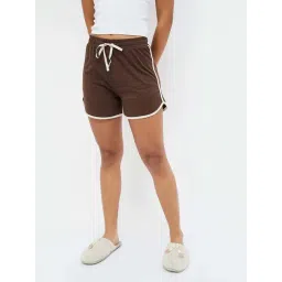 Ginger by Lifestyle Brown Cotton Shorts-picture-27
