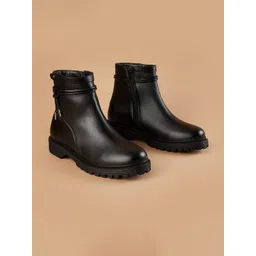 Ginger by Lifestyle Casual Block-Heeled Regular Boots-picture-19