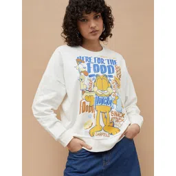 Ginger by Lifestyle Graphic Printed Garfield Cotton Round Neck Regular Sleeves T-shirt-picture-22