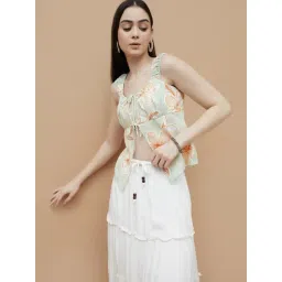 Ginger By Lifestyle Green Regular Fit Printed Top-picture-29