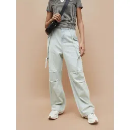 Ginger By Lifestyle Light Blue Cotton Regular Fit Jeans-picture-42