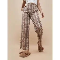 Ginger By Lifestyle Light Brown Cotton Regular Fit Printed Pyjamas-picture-28