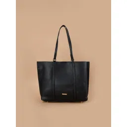 Ginger by Lifestyle Logo Black Tote Handbag-picture-42