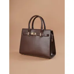 Ginger by Lifestyle Logo Coffee Satchel Handbag-picture-15