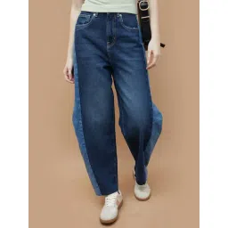 Ginger By Lifestyle Mid Blue Cotton Regular Fit Jeans-picture-43