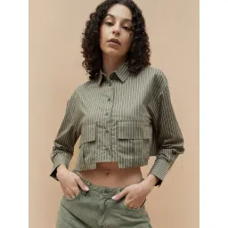 Ginger by Lifestyle Olive Printed Shirt-picture-15