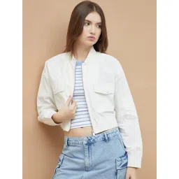 Ginger By Lifestyle White Regular Fit Jacket-picture-32