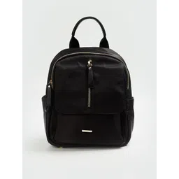 Ginger by Lifestyle Women Black Synthetic Backpack-picture-26