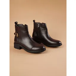 Ginger by Lifestyle Women Block-Heeled Regular Boots-image-46