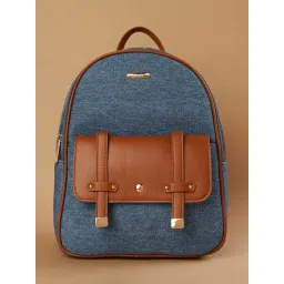 Ginger by Lifestyle Women Blue Navy Denim Backpacks-picture-46