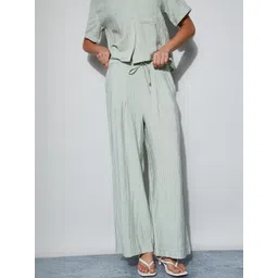 Ginger by Lifestyle Women Easy Wash Pleated Trousers image 1