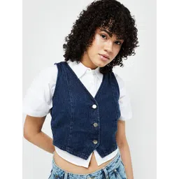 Ginger by Lifestyle Women Geometric Open Front Jacket-image-19