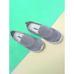 Ginger by Lifestyle Women Grey Woven Design Slip-On Sneakers-picture-37