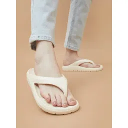 Ginger by Lifestyle Women Off White Slippers-image-2
