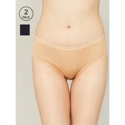 Ginger by Lifestyle Women Pack of 3 Solid Cotton Hipster Briefs-picture-34