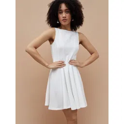 Ginger by Lifestyle Women Regular Polyester Solid Fit & Flare Dress-picture-32