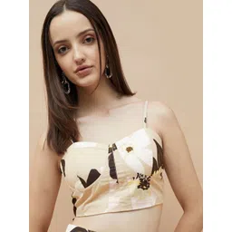 Ginger by Lifestyle Women Shoulder Straps Floral Print Cotton Top-picture-39