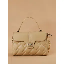 Ginger by Lifestyle Women Solid Baguette Quilted Handheld Bag-picture-10