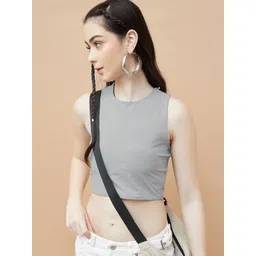 Ginger by Lifestyle Women Solid Round Neck T-shirt-picture-28